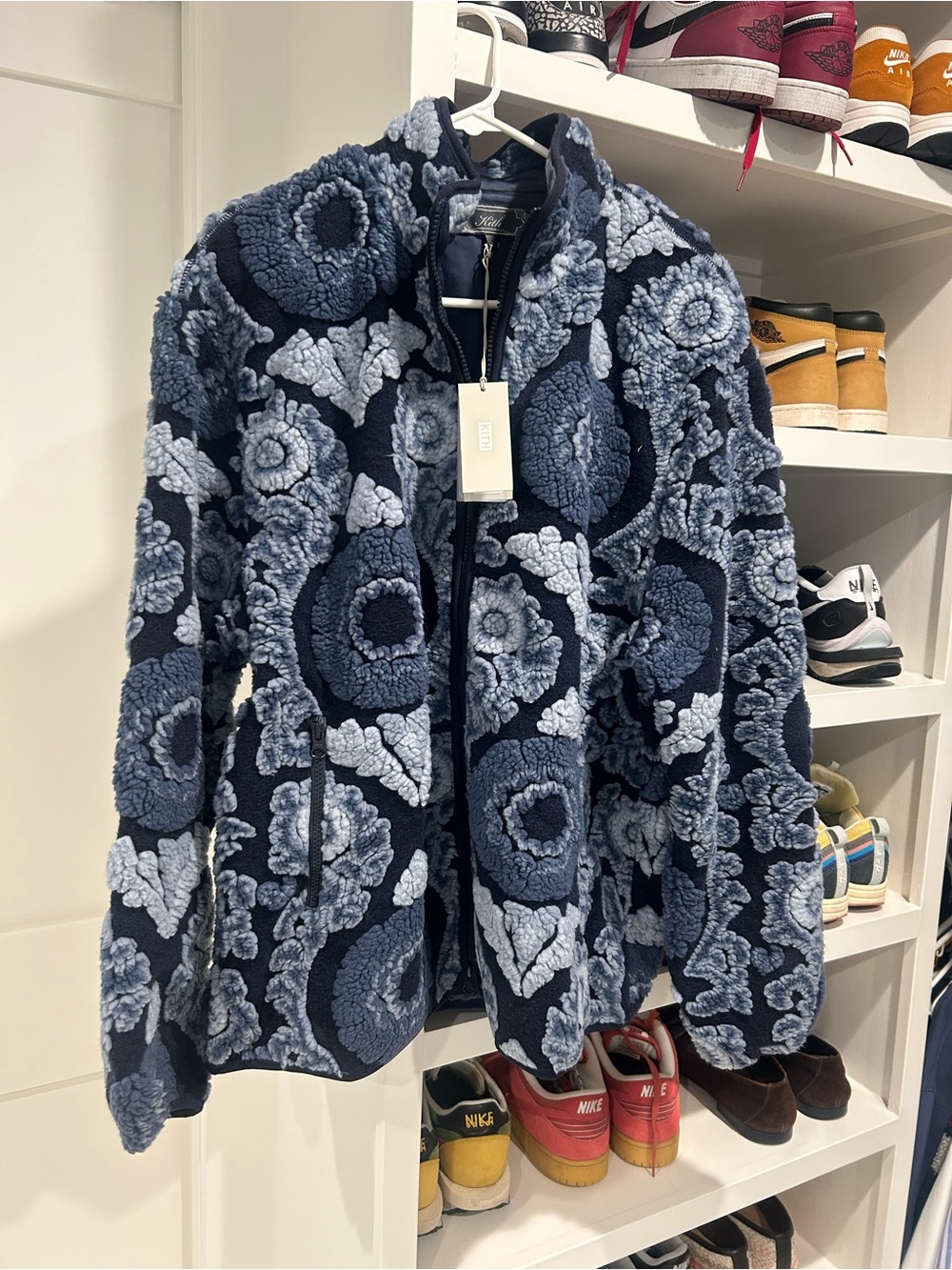 Kith Winter Vine Sherpa Harper Jacket - Nocturnal